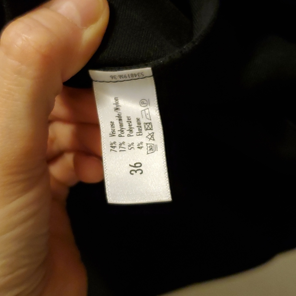 NWOT Wolford Sleeveless Dress Asymmetric Ruffle Hem, Black - Picture 6 of 7